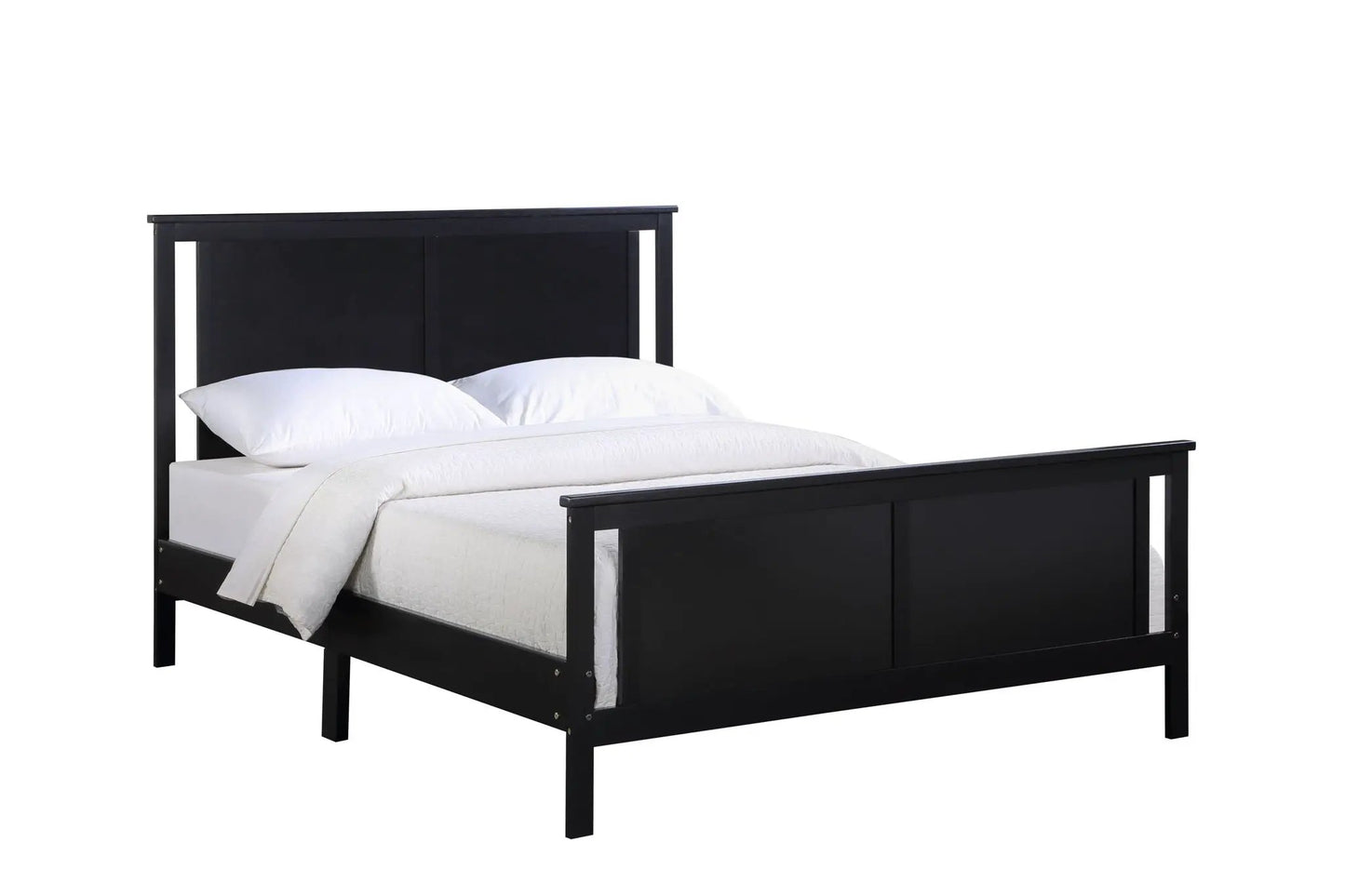Connelly - Bed, black panel bed with tall headboard, by Unique Piece Furniture on Tampa Home & Garden Store