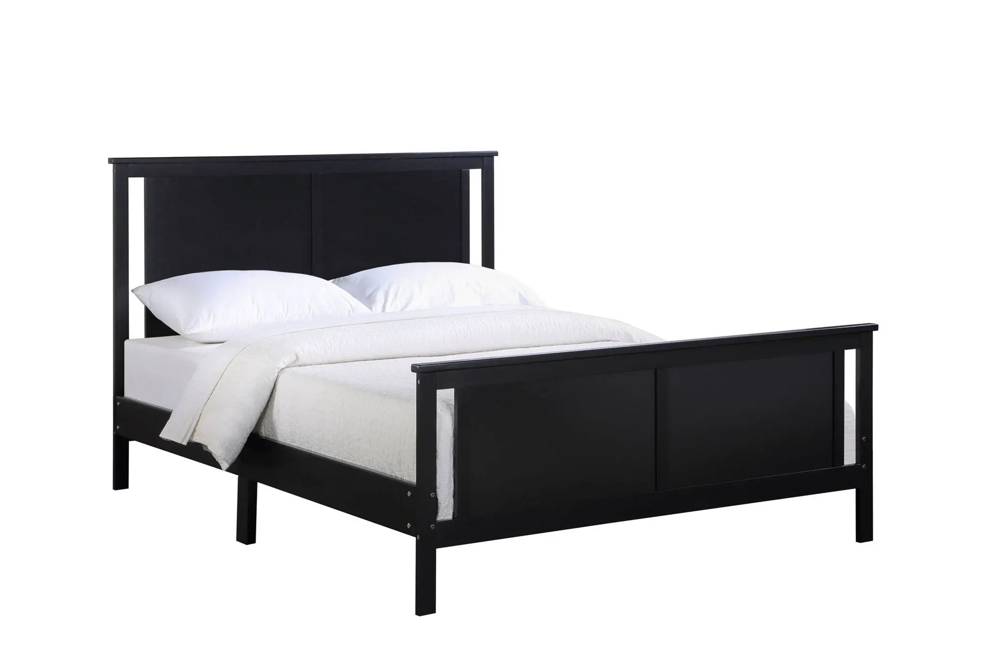 Connelly - Bed, black panel bed with tall headboard, by Unique Piece Furniture on Tampa Home & Garden Store