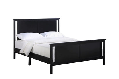 Connelly - Bed, black panel bed with tall headboard, by Unique Piece Furniture on Tampa Home & Garden Store