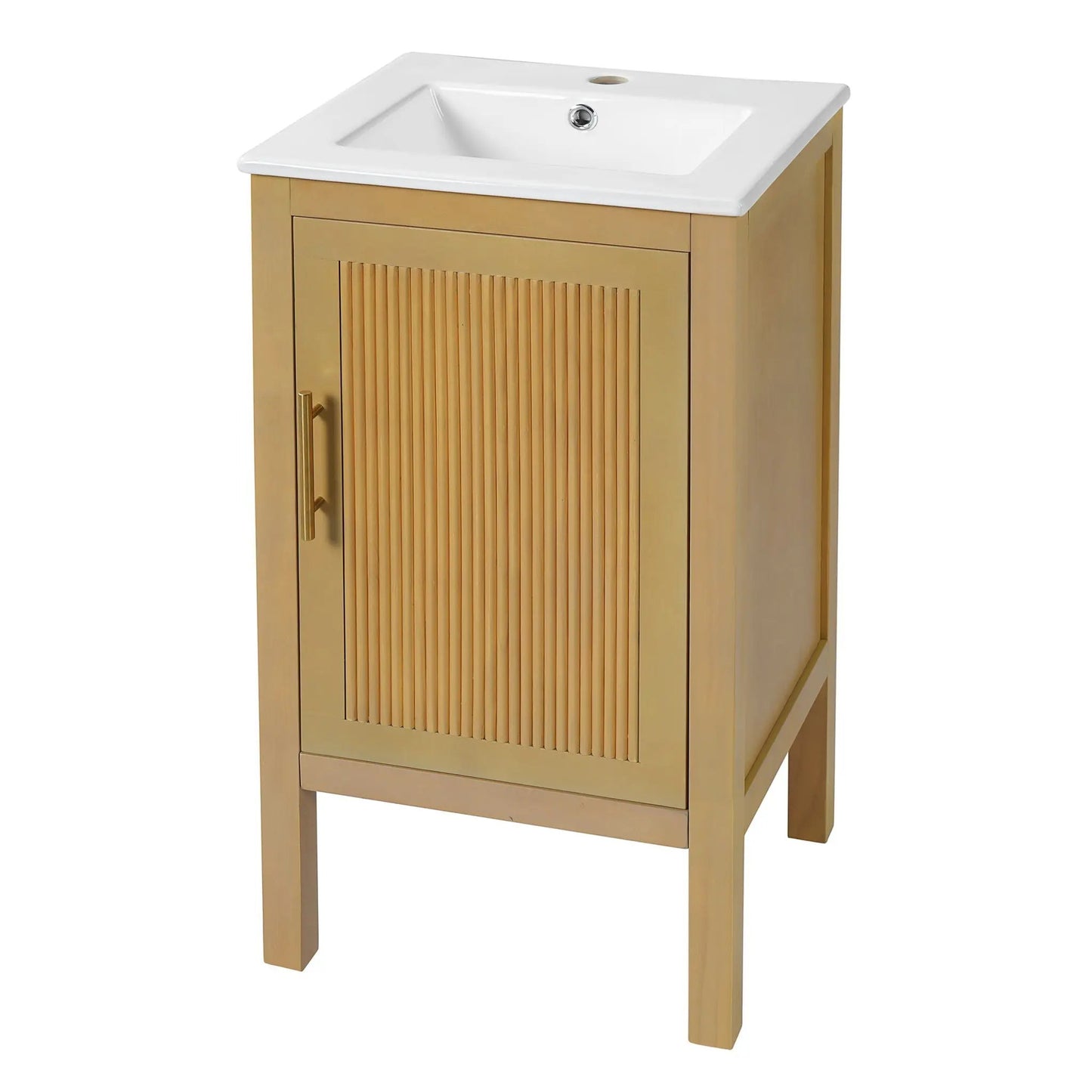 Bathroom Cabinet With Sink and Adjustable Shelf