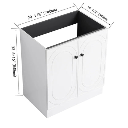 Modern Freestanding Vanity with Soft Close Doors