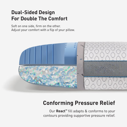 BedGear Frost Pillow 3.0 cooling pillow with blue cooling core by HouseOfZazla on Tampa Home & Garden Store