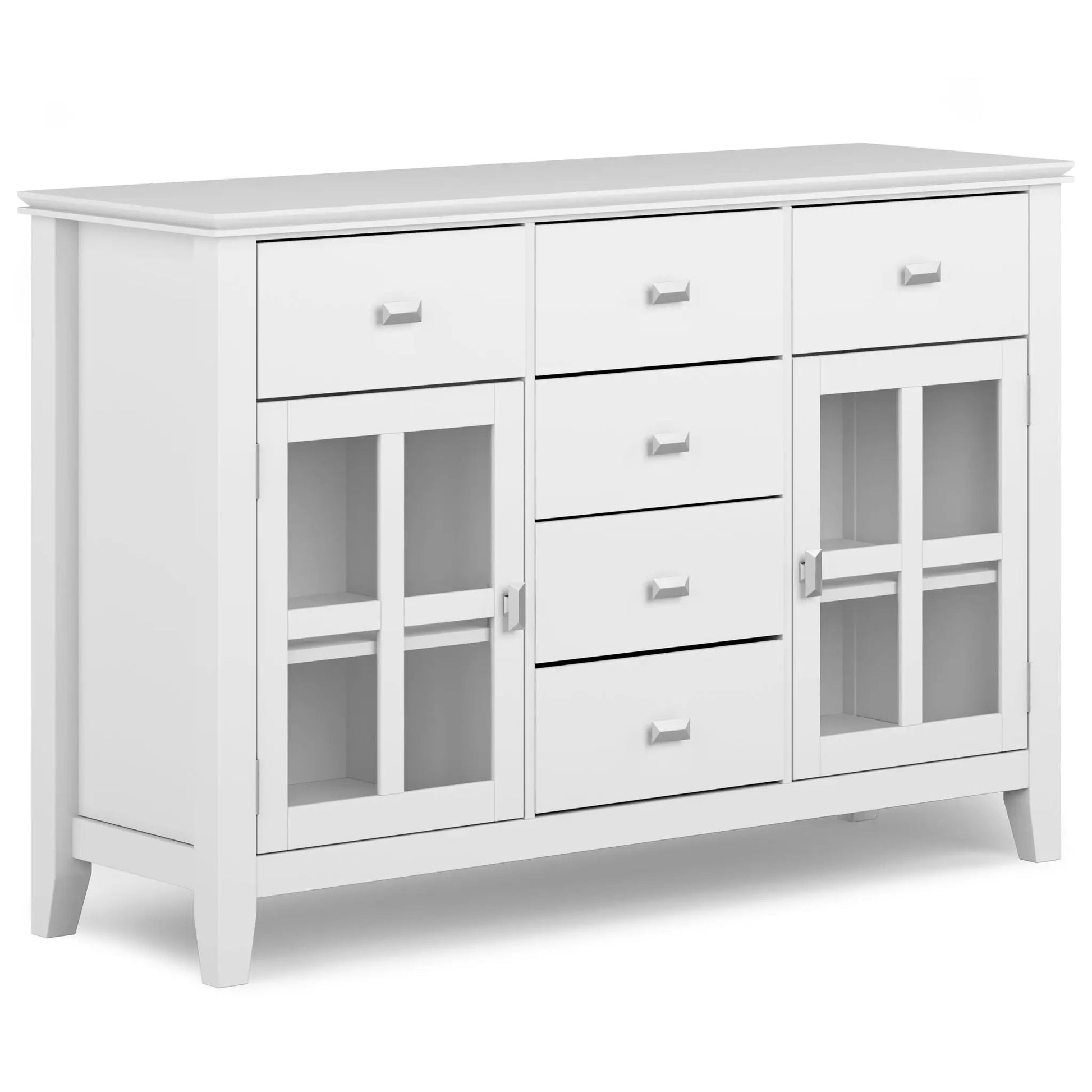 Artisan Handcrafted Sideboard Buffet in white by Unique Piece Furniture with multiple drawers on Tampa Home & Garden Store