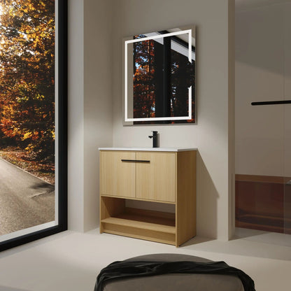 Modern Bathroom Vanity with Ceramic Sink