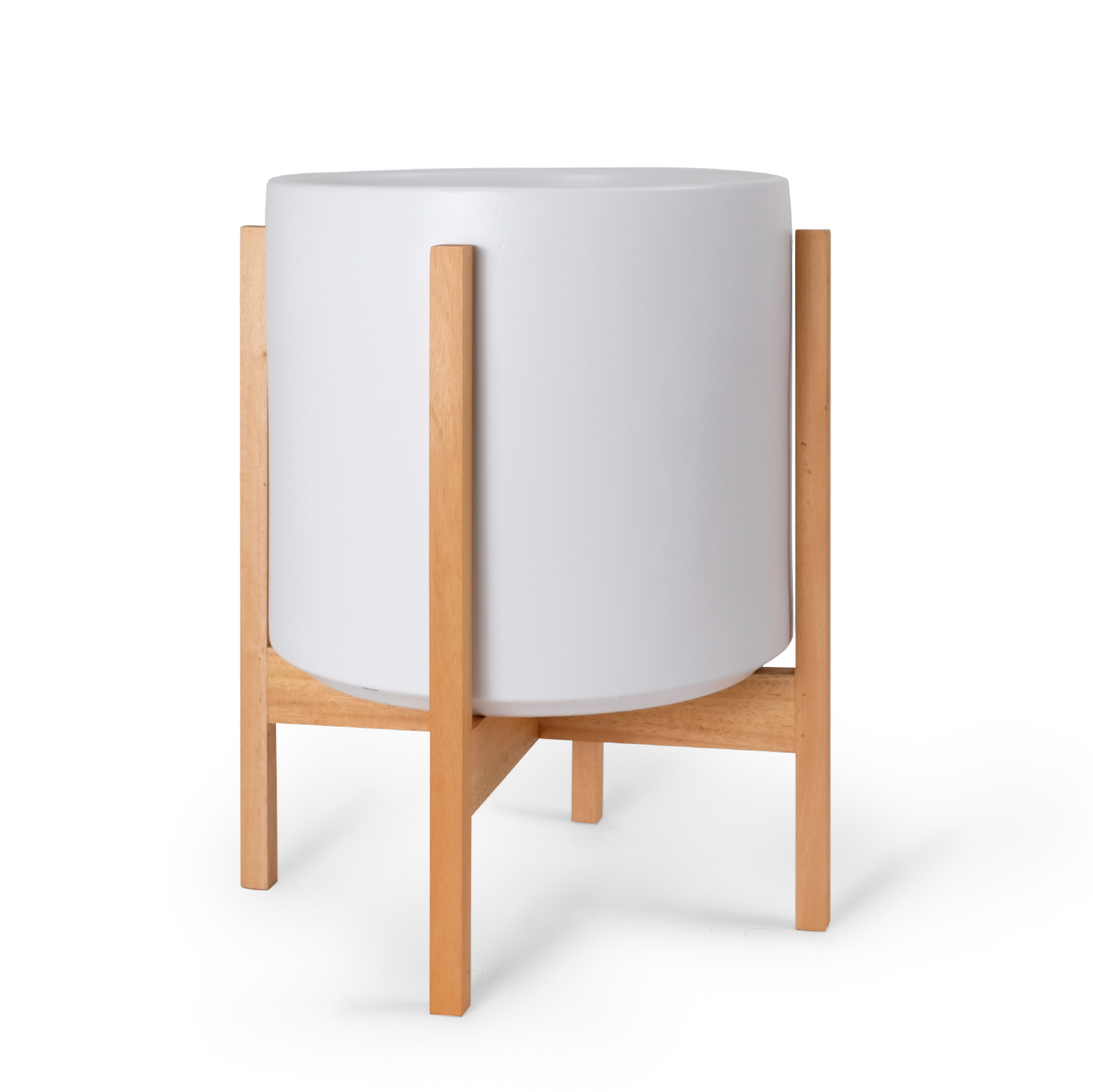 Cilindro de cerámica para artículos sólidos: con o sin soporte de caoba