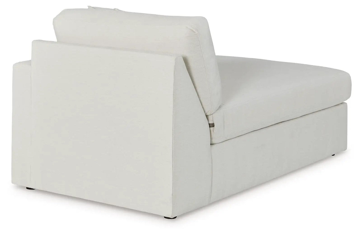 Modmax Oyster sectional stationary sofa in light beige fabric by Unique Piece Furniture on Tampa Home & Garden Store