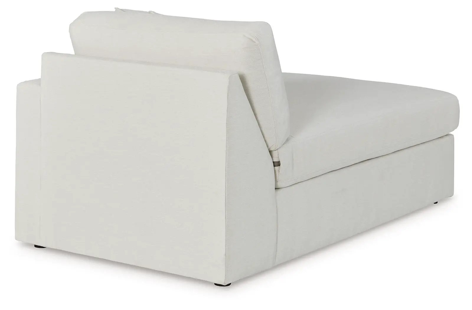Modmax Oyster sectional stationary sofa in light beige fabric by Unique Piece Furniture on Tampa Home & Garden Store