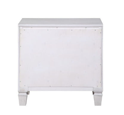 Katia Weathered Nightstand gray and white with felt-lined drawer by HouseOfZazla on Tampa Home & Garden Store