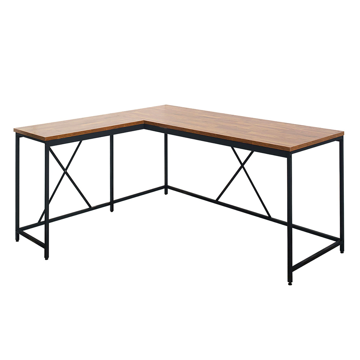 Olympus L-shaped Corner Desk with eco-friendly board in dark brown wood by HouseOfZazla on Tampa Home & Garden Store
