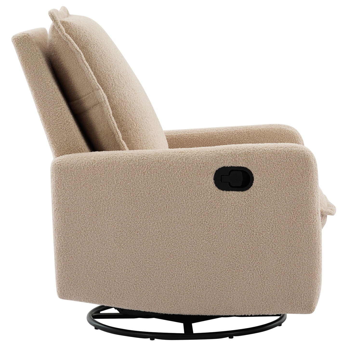 Cozy Swivel Glider Recliner Chair and Leg Rest