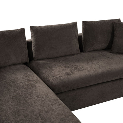 Modern L Shaped Sofa With Storage And Upholstery