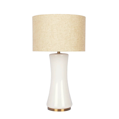 Cascade Lamp Base Table Lamp in Beige Gold White