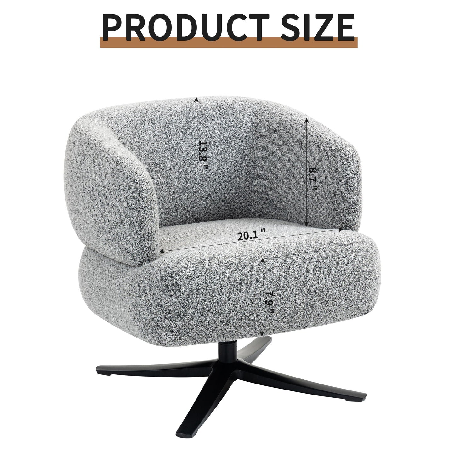 Cozy Cuddle Swivel Chair and Breathable Fabric