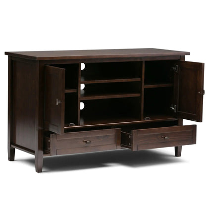 Warm Shaker TV Media Stand Handcrafted Wood