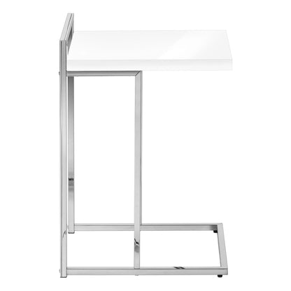 C Shaped Accent Table for Sofas and Beds Modern