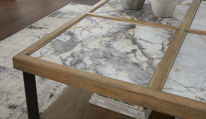 Montia Square Cocktail Table with Sintered Stone