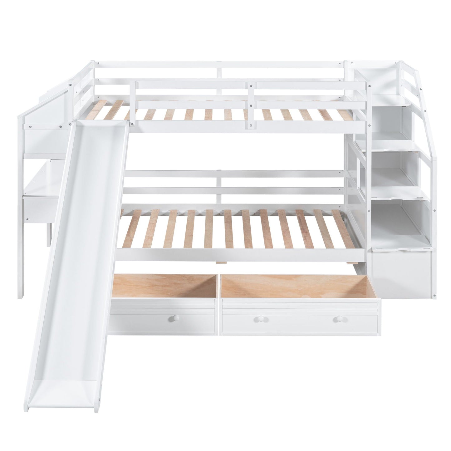 Bunk bed with storage staircase, slide, drawers and shelves on Tampa Home & Garden Store