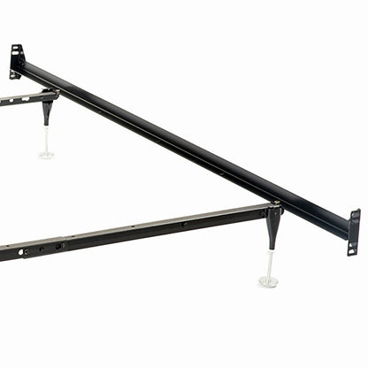 Renee Black Twin Full Bed Frame and Center Beam