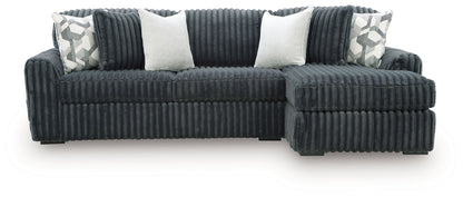 Midnight Madness Sectional and Jumbo Corduroy