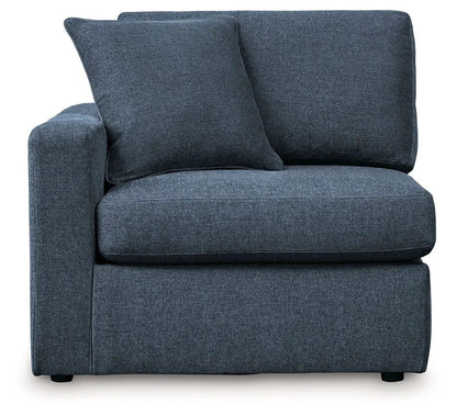 Modmax Sectional Ink with two back cushions in deep blue fabric on Tampa Home & Garden Store