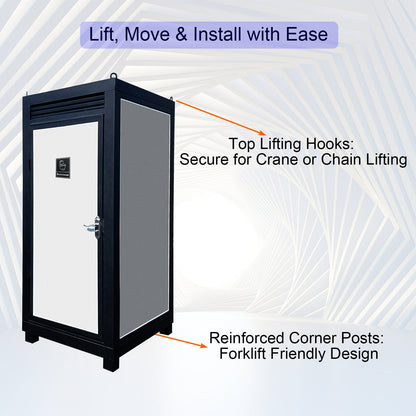 Outdoor Portable Toilet Cabin with Sink and Fan