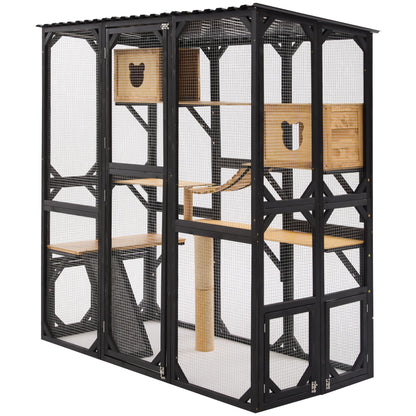 Multi Level Outdoor Cat Enclosure and Platform
