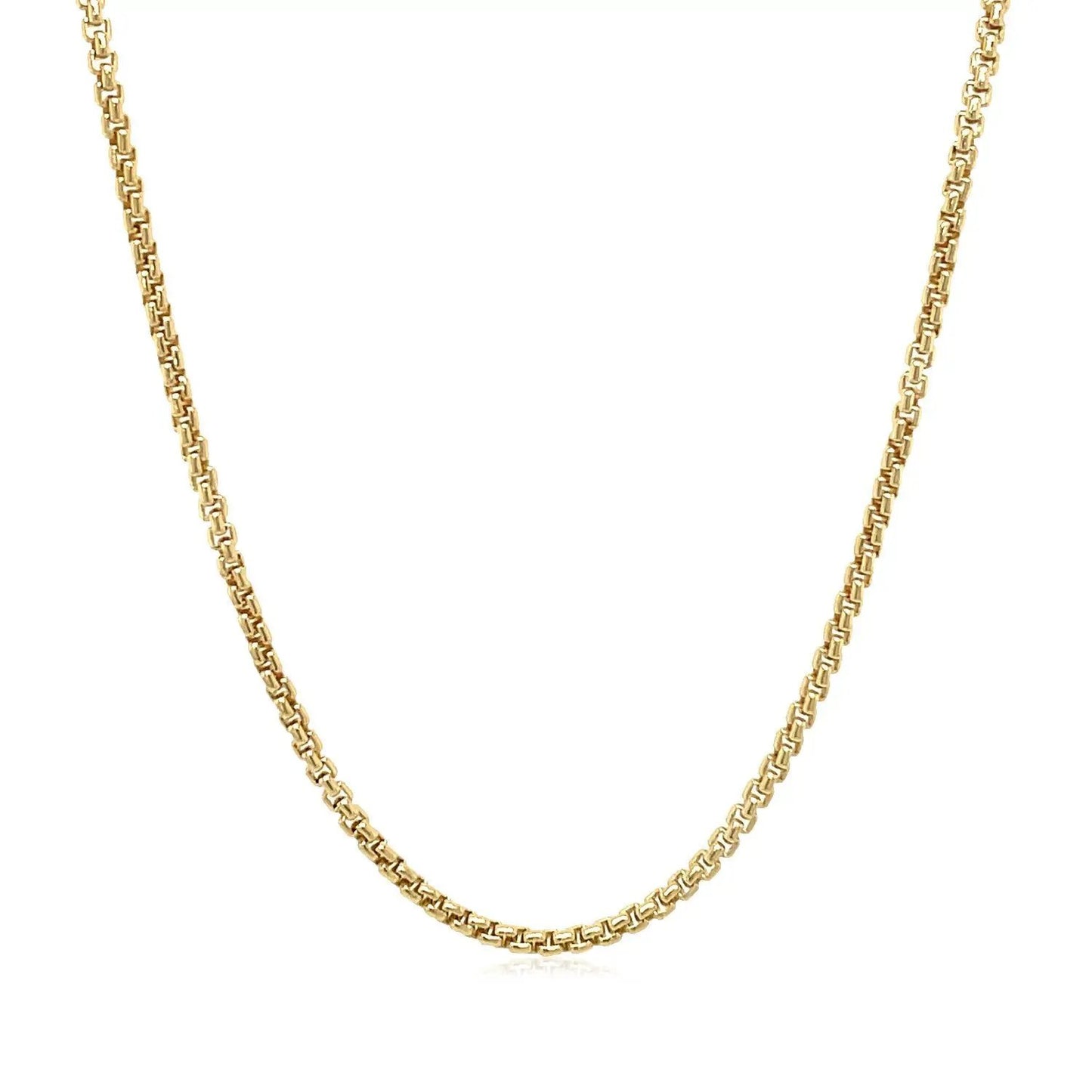 14k yellow gold solid round box chain necklace 1.6 mm Bids.com on Tampa Home & Garden Store