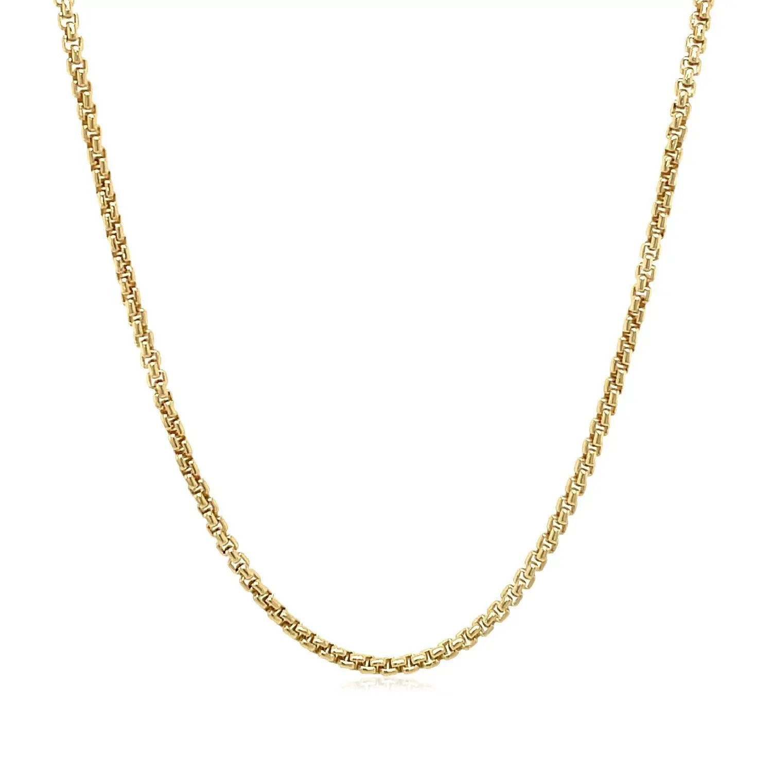 14k yellow gold solid round box chain necklace 1.6 mm Bids.com on Tampa Home & Garden Store