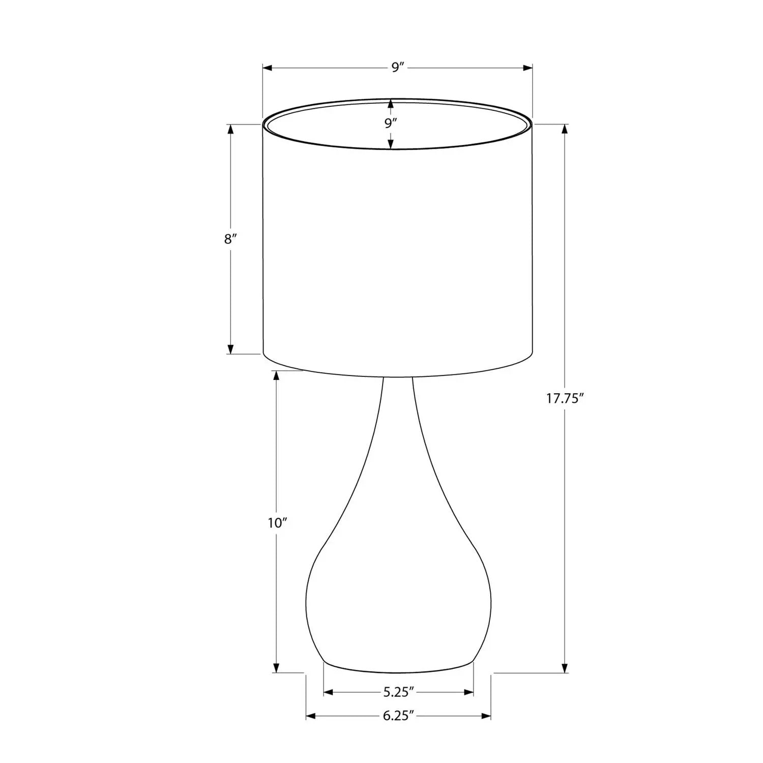 Table lamp set of 2 contemporary black lamps with drum shade and curved base by Unique Piece on Tampa Home & Garden Store