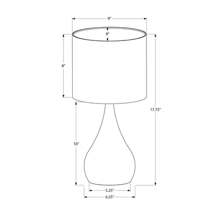 Table lamp set of 2 contemporary black lamps with drum shade and curved base by Unique Piece on Tampa Home & Garden Store