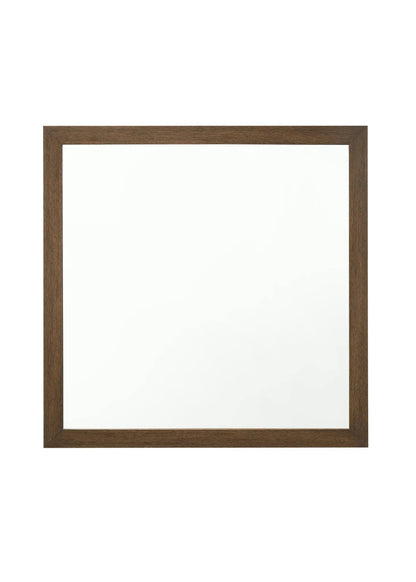 Miquell Versatile Orientation Mirror with warm brown wood frame by Unique Piece Furniture on Tampa Home & Garden Store