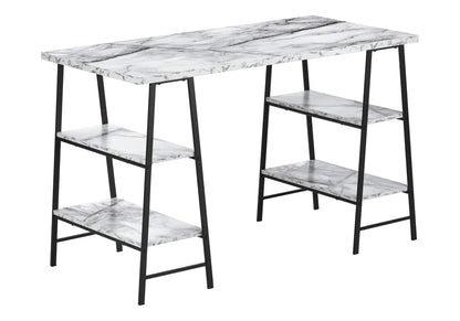 Industrial Computer Desk with Shelves for Home