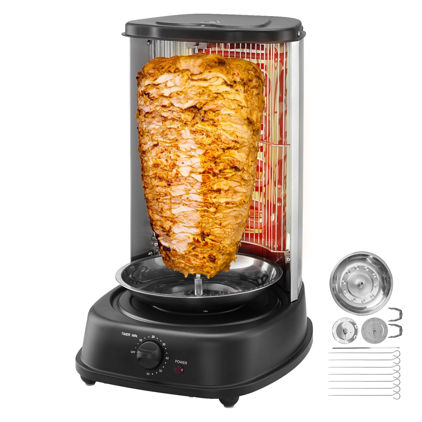 Stainless Steel Vertical Shawarma Grill Machine