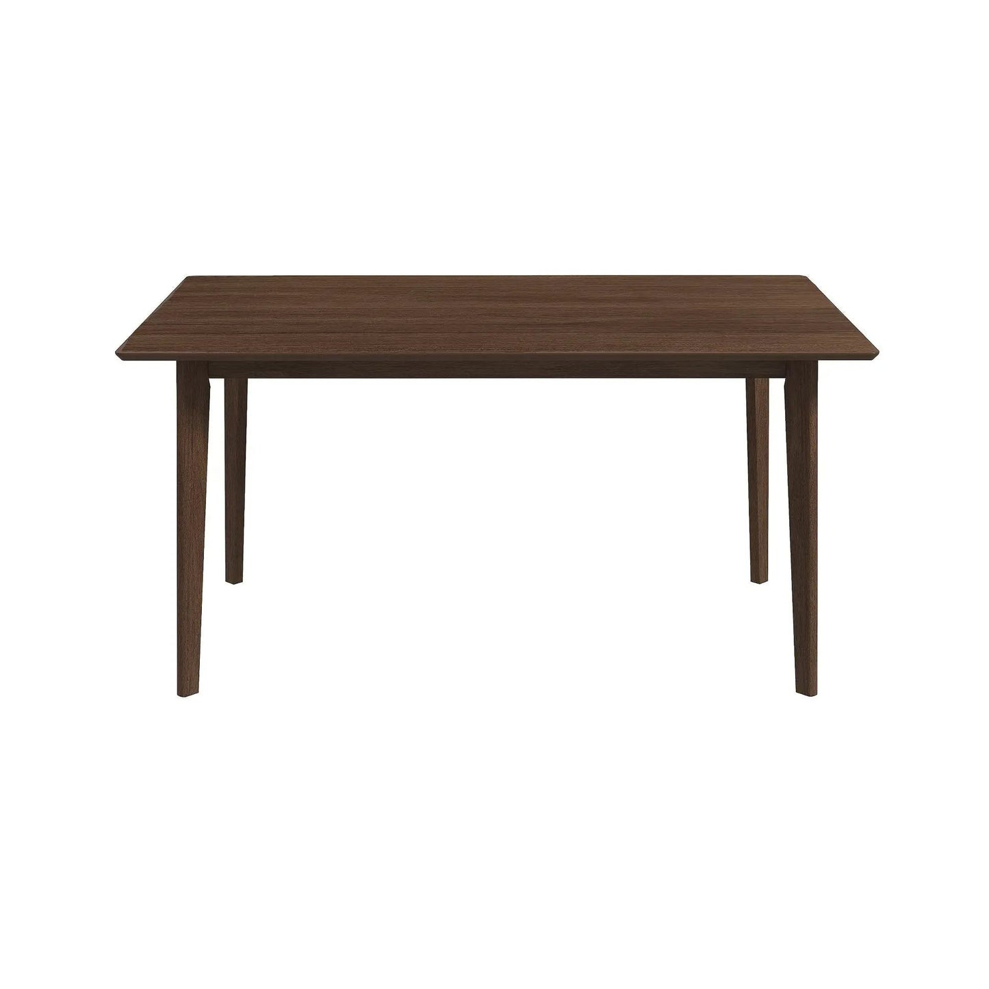 Carlos Dining Table in Solid Wood Brown Finish