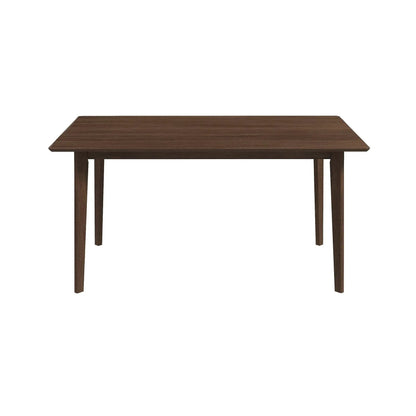 Carlos Dining Table in Solid Wood Brown Finish