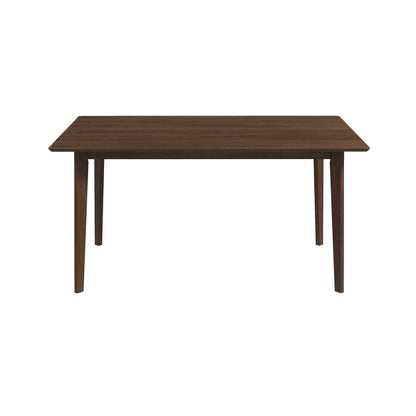 Mid-Century Modern solid wood dining table in dark brown with beveled edges by HouseOfZazla on Tampa Home & Garden Store
