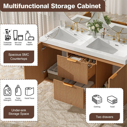 Modern Wall Mounted Vanity and Soft Close Doors