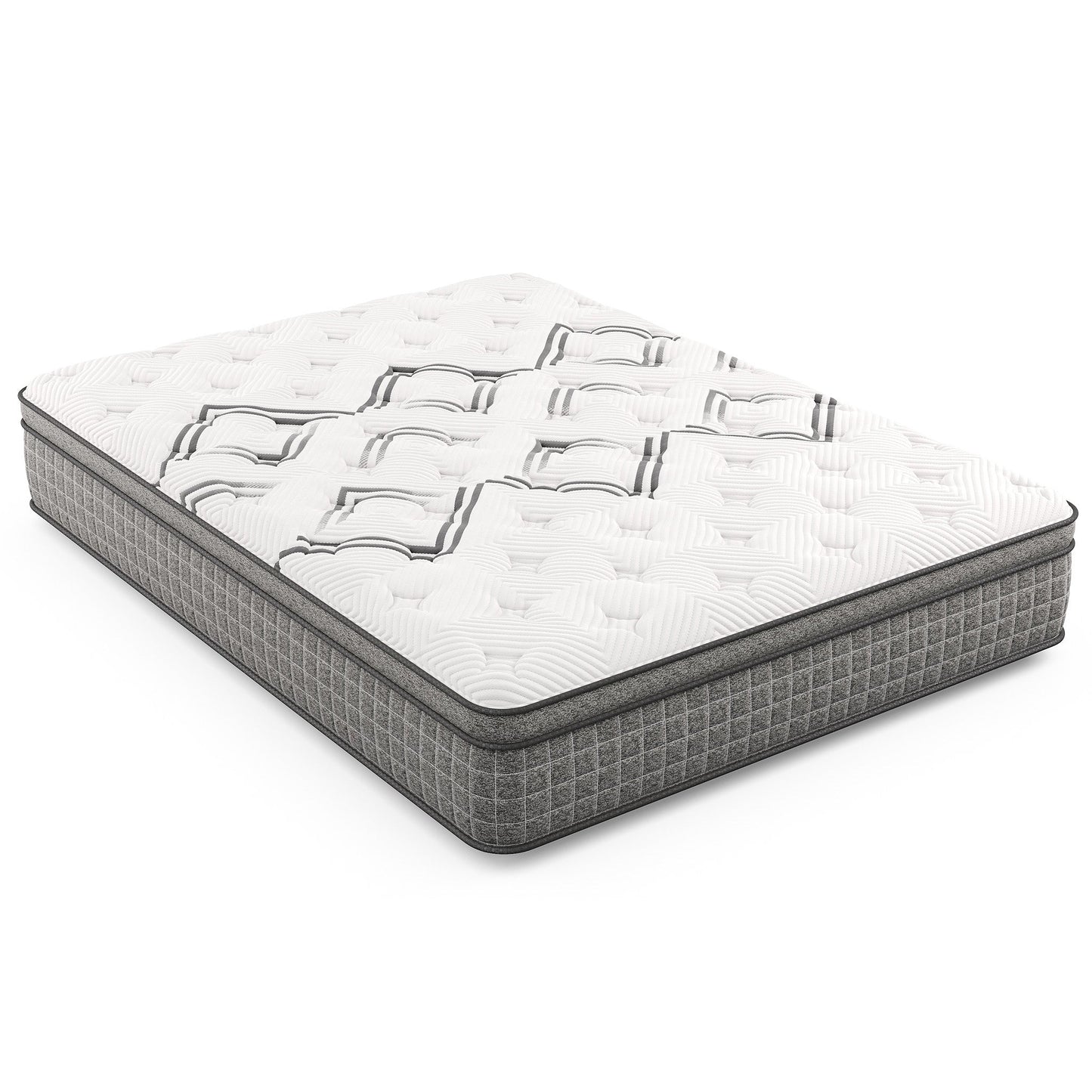 Diamond Soto Cooling Copper Hybrid Mattress Twin XL, medium feel, quilted top with gray edge on Tampa Home & Garden Store