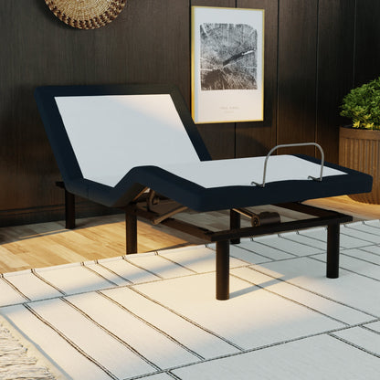 Model 3 Adjustable Base Twin Long Zero Clearance by HouseOfZazla, dark frame with white surface on Tampa Home & Garden Store