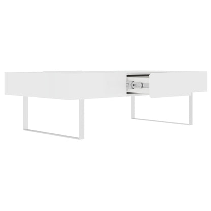 Rectangular Coffee Table And Hidden Drawers