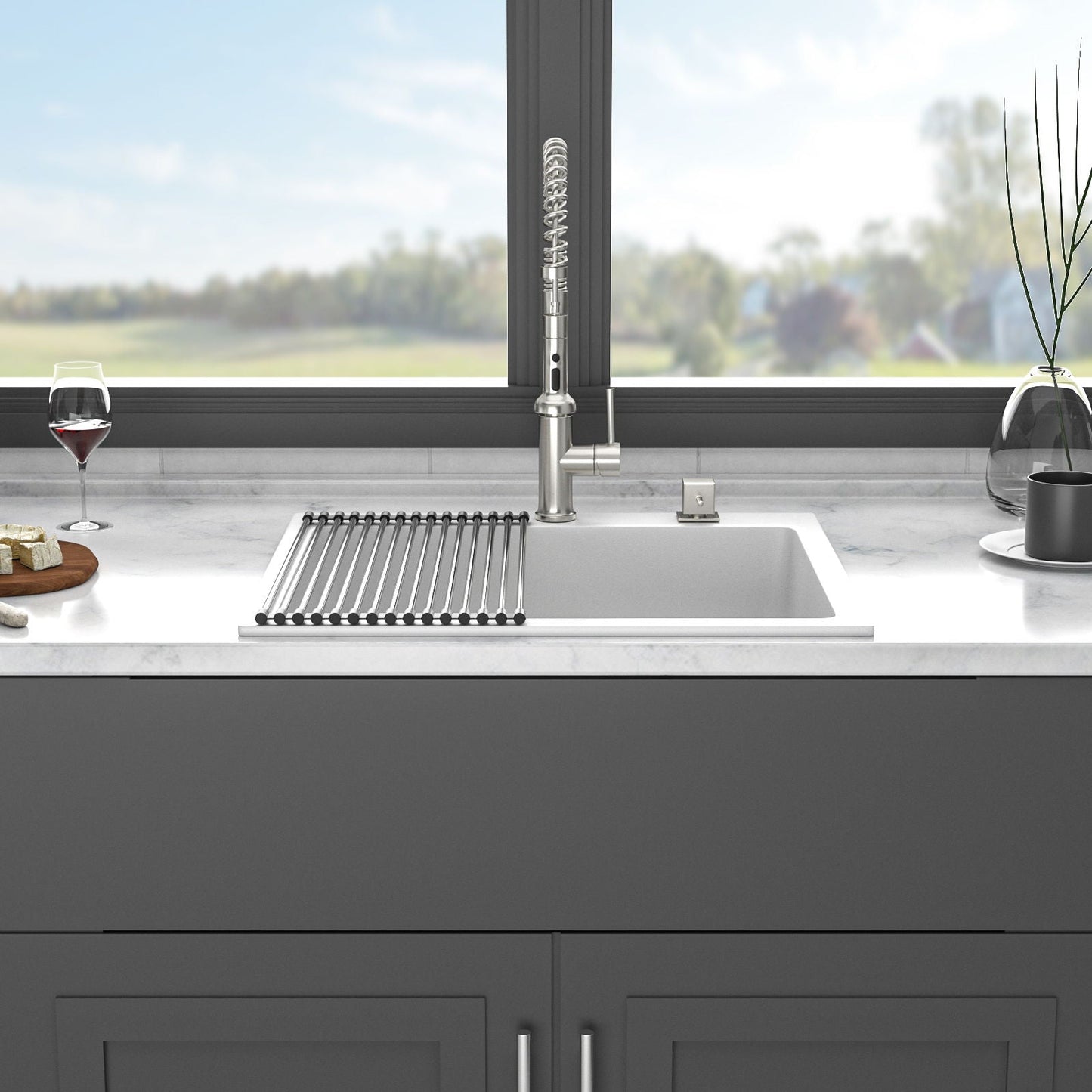 Quartz and Granite Composite Kitchen Sink