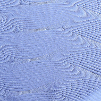 Memory Foam Mattress cover in blue with quilted waves by HouseOfZazla on Tampa Home & Garden Store