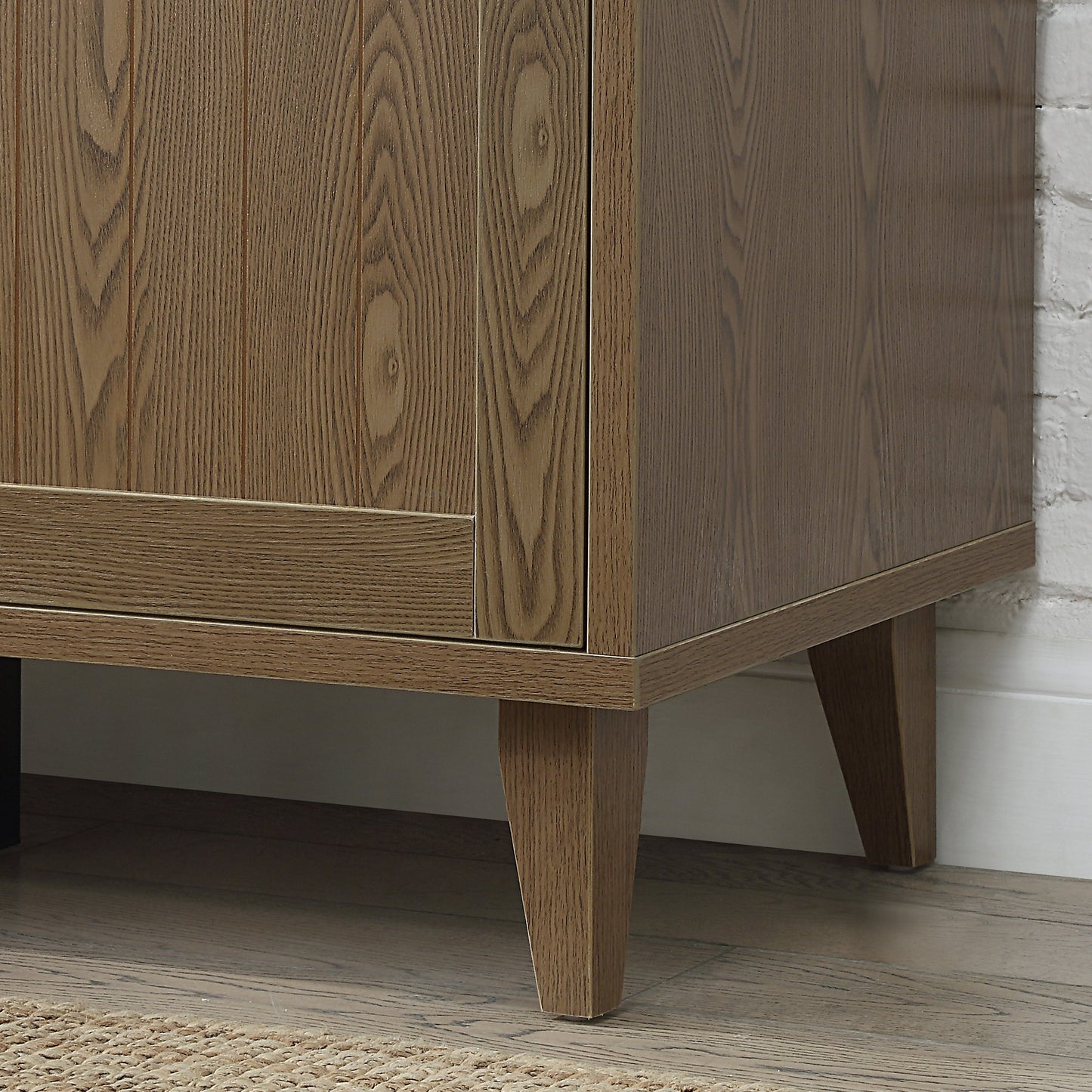 Modern 60 Inch TV Stand in Classic Walnut Finish with wood grain veneer by HouseOfZazla on Tampa Home & Garden Store