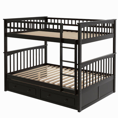Bunk Bed With Drawers by HouseOfZazla black convertible design two stacked beds slatted bases on Tampa Home & Garden Store