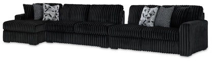 Midnight Madness Sectional and Jumbo Corduroy
