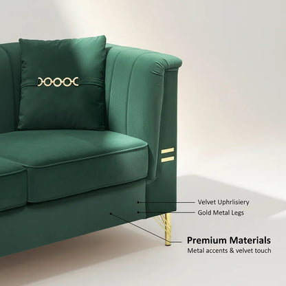 Contemporary Velvet Sofa For Living and Home