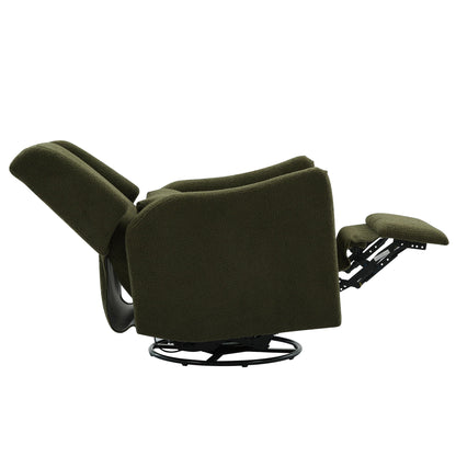 Wide Wingback Swivel Glider And Recliner