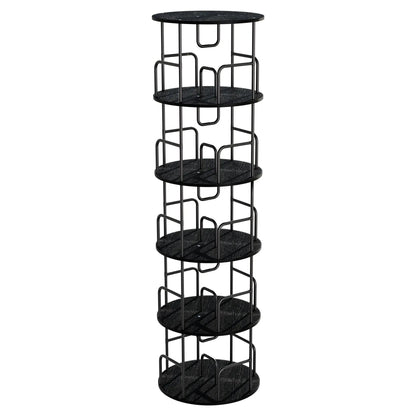 Rotating Bookshelf Tower 5 Tier Spinning Shelf