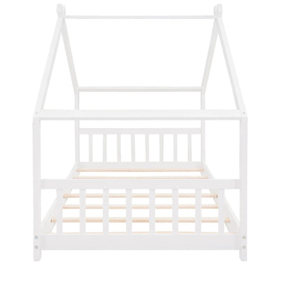 Playhouse Design Bed with Cozy Roof for Kids