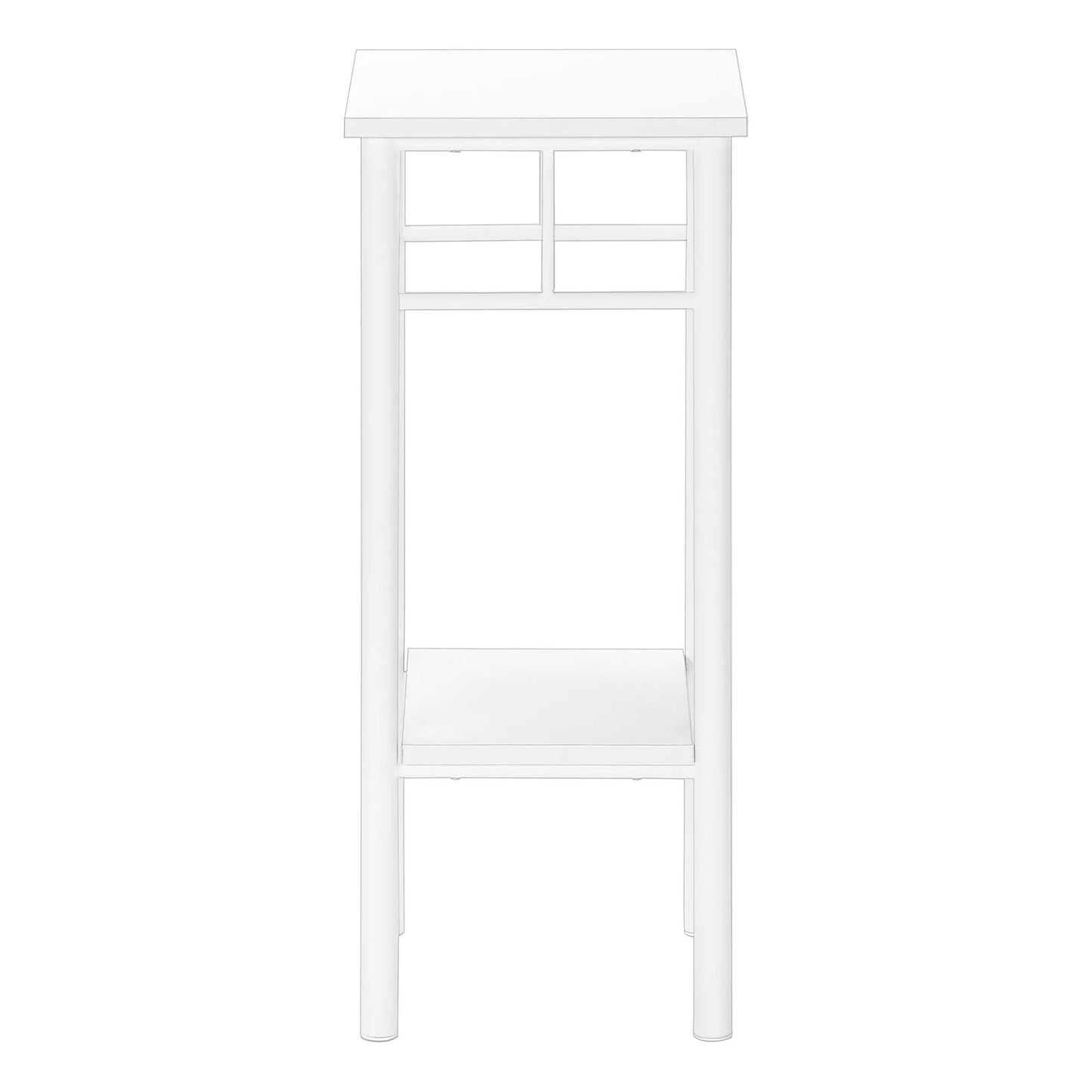 Accent Table Square white with modern design Unique Piece Furniture on Tampa Home & Garden Store